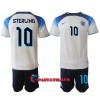 Virallinen Fanipaita + Shortsit Englanti Raheem Sterling 10 Kotipelipaita MM-Kisat 2022 - Lasten